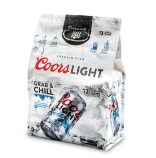 MOLSON COORS - 由BEMIS公司印制的可容納12個(gè)罐裝的包裝袋，由于擴(kuò)展使用柔性包裝的應(yīng)用范圍，以及印刷、貨架影響力獲得了2019年最高成就金獎(jiǎng)，以及來(lái)自美國(guó)軟包裝協(xié)會(huì)的一個(gè)與耐用度有關(guān)的銀獎(jiǎng)。（圖片由FPA提供提供）